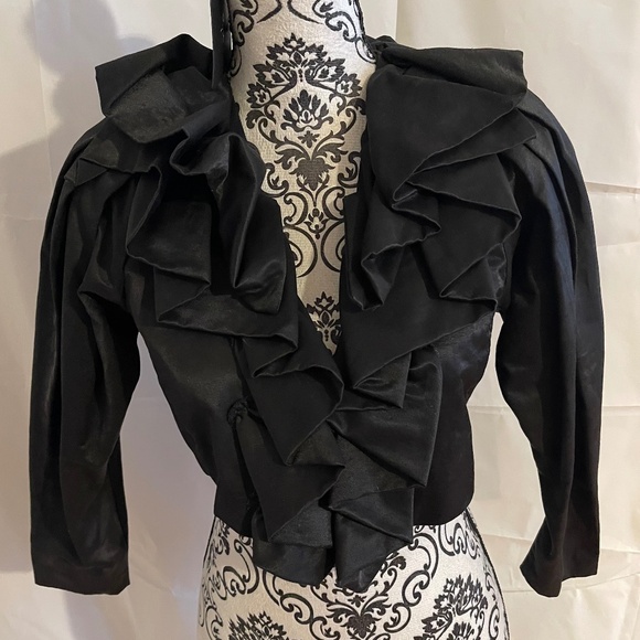 NWT! RYU For Anthropologie Ruffle Front Cardigan SMALL Cropped - Picture 13 of 13